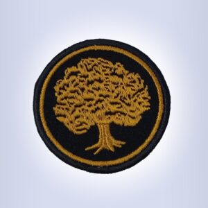 Badge - Tree - Iron On Navy